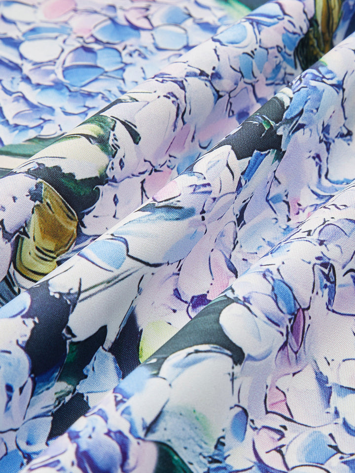 Robe à bretelles avec imprimé floral