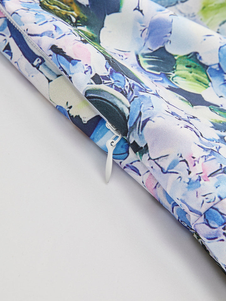 Robe à bretelles avec imprimé floral