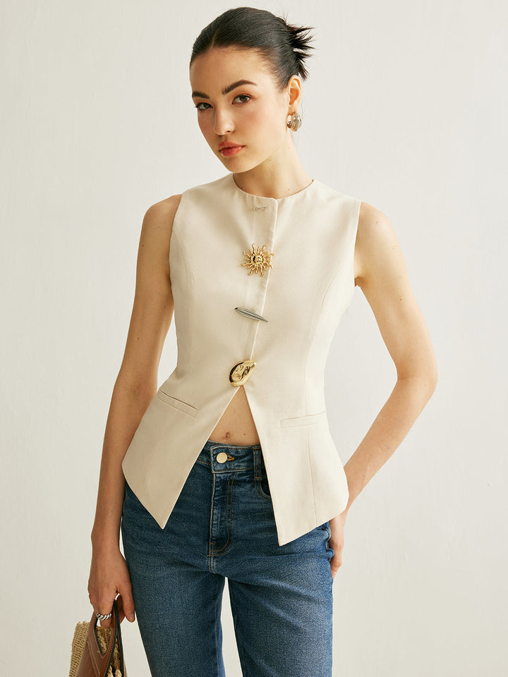 Gilet Détail Métal