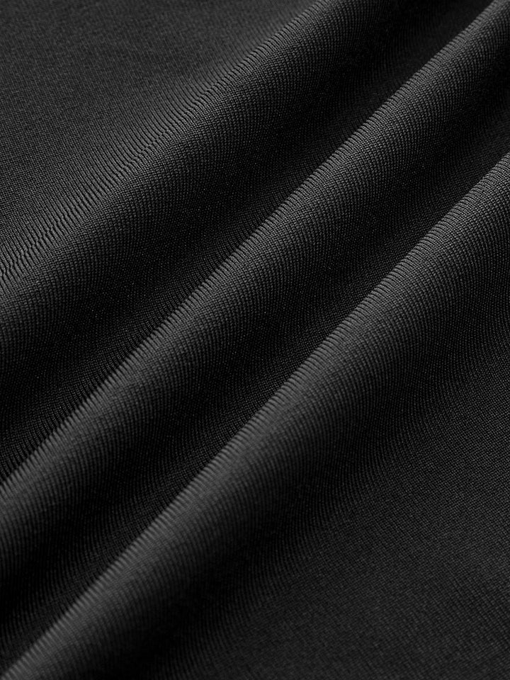 T-shirt à encolure en V avec bordure en dentelle