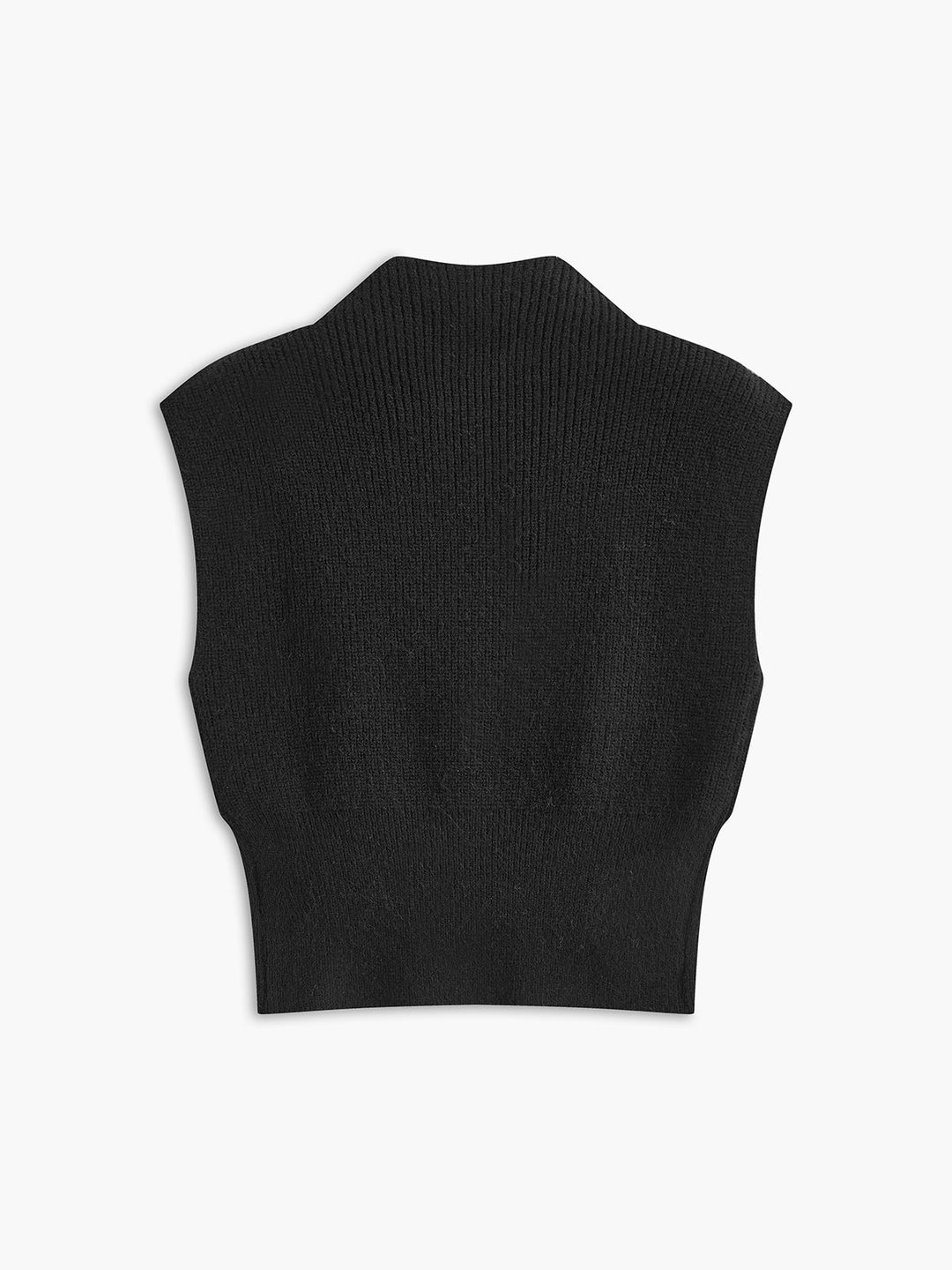Gilet à col droit avec broderie florale