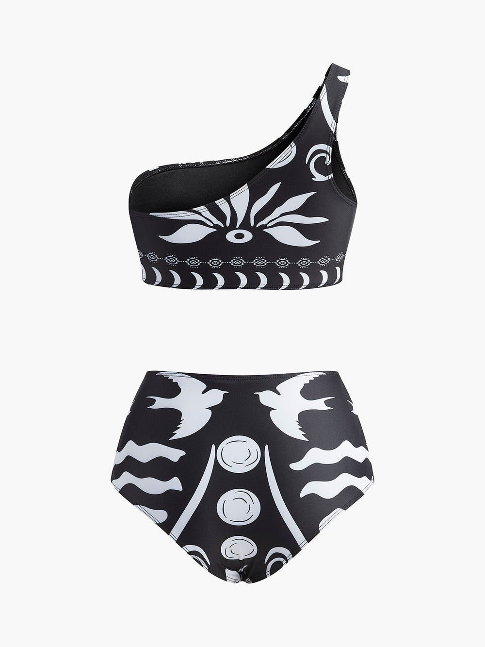 Ensemble Bikini Tribal à Une Épaule