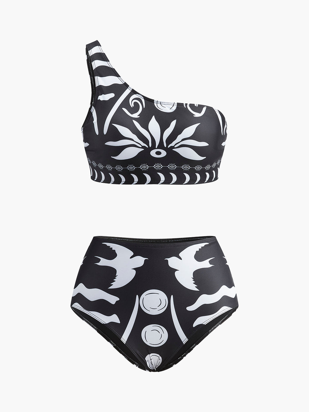 Ensemble Bikini Tribal à Une Épaule