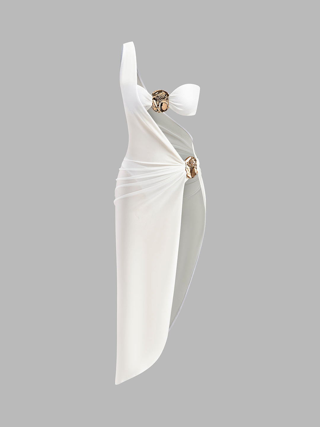 Bikini Détaillé Doré Avec Couverture
