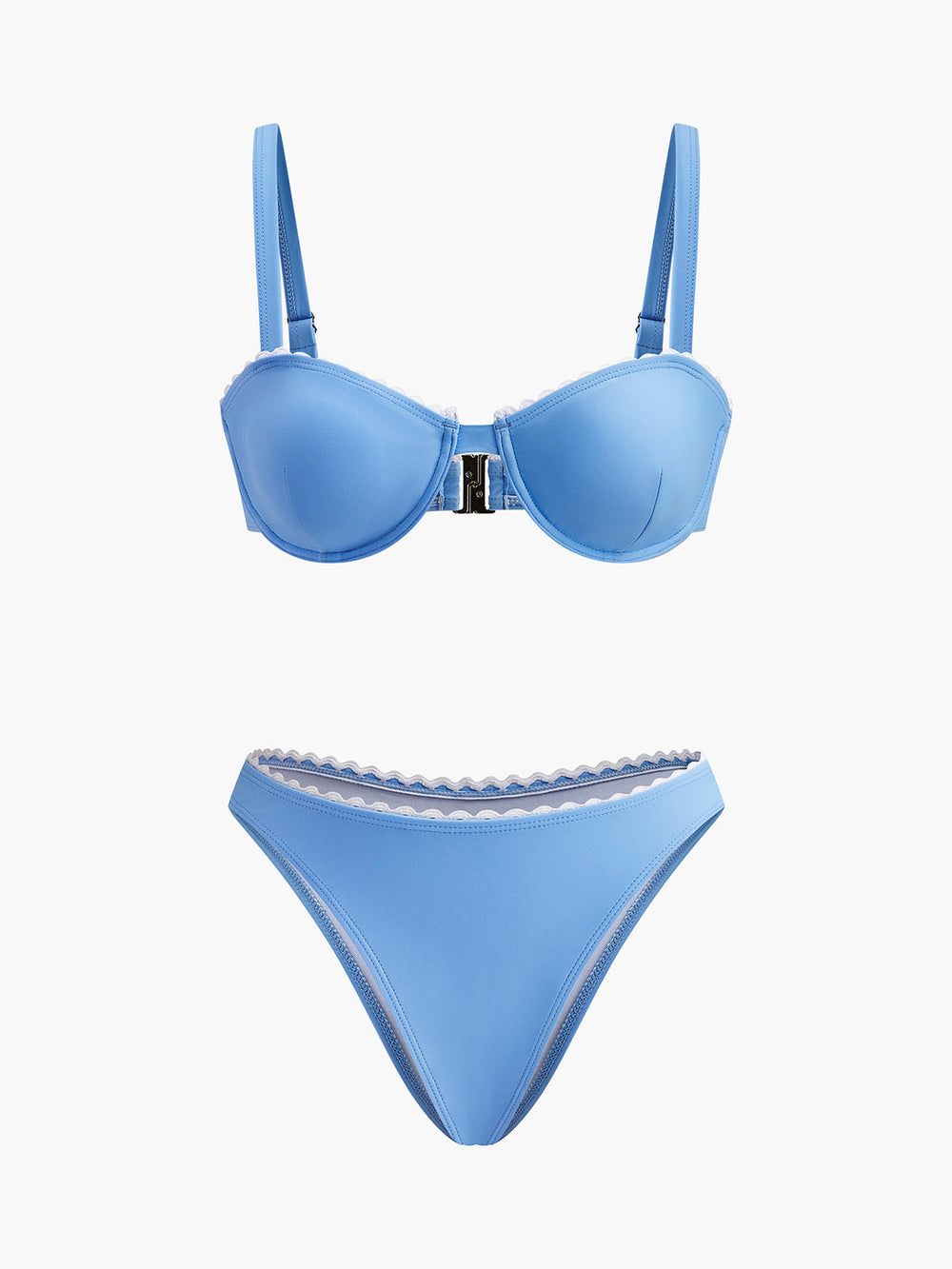 Ensemble de bikini à bord festonné