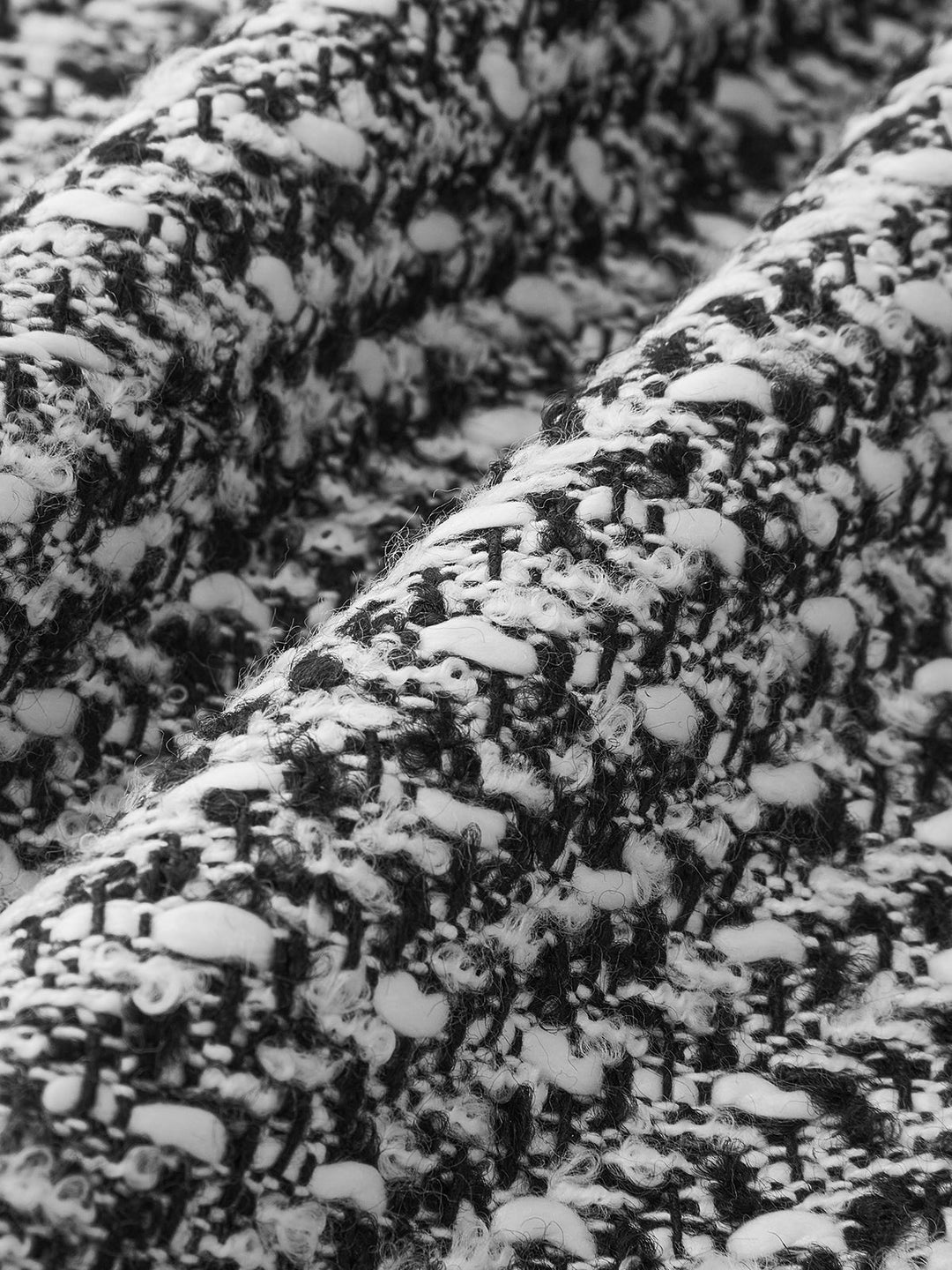 Jupe Longue Tweed Boucle Boutonnée