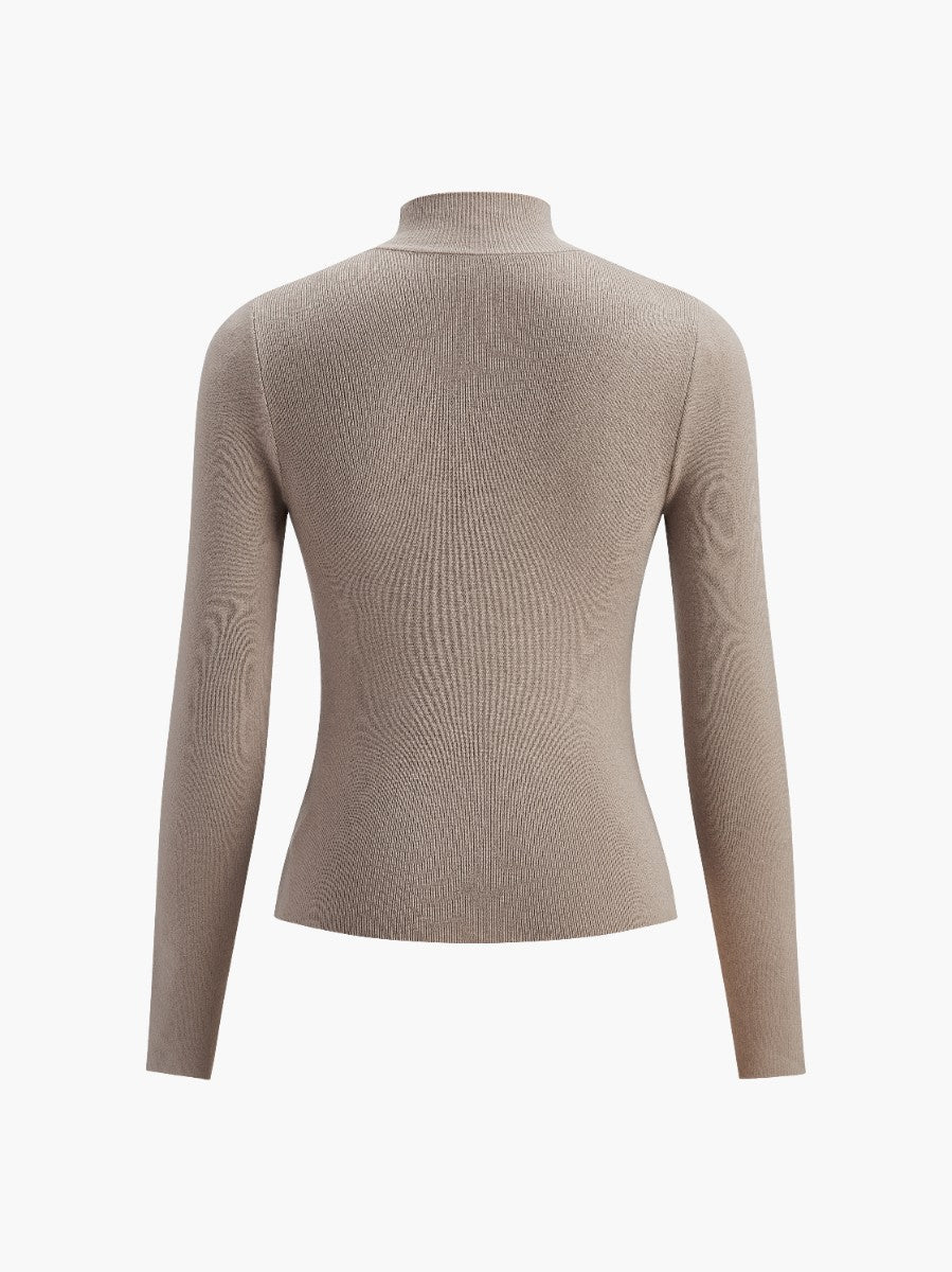 Haut en tricot à manches longues de tous les jours