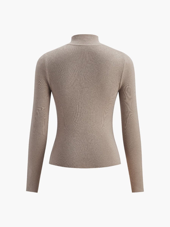 Haut en tricot à manches longues de tous les jours