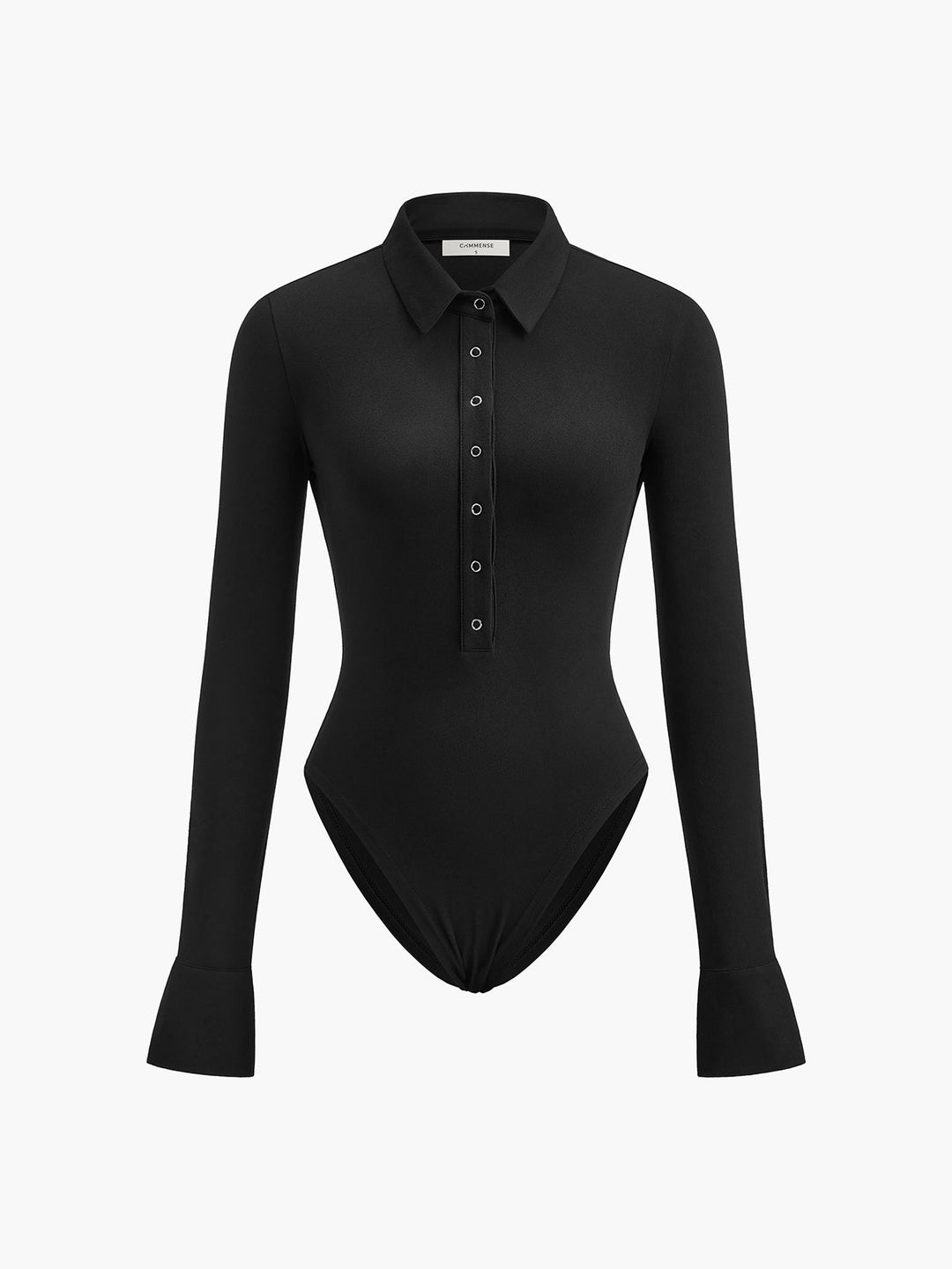 Bodysuit à col boutonné