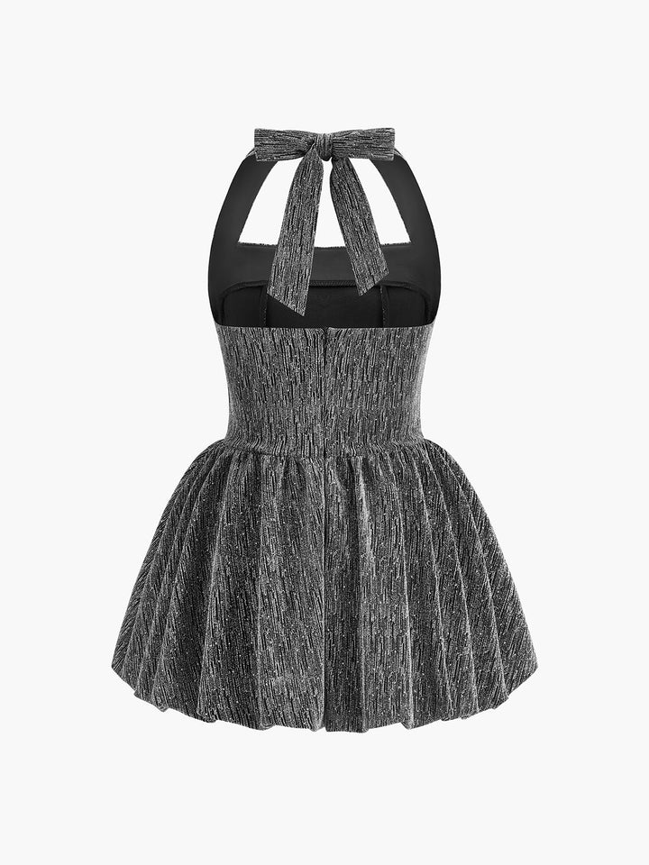 Robe Longue Plissée sans Bretelles