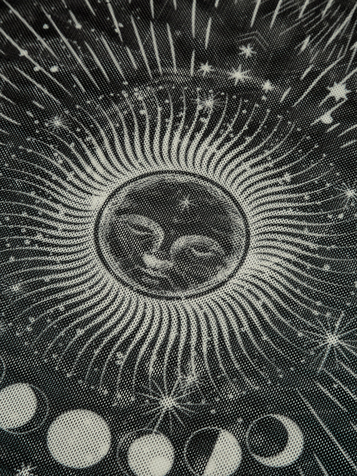 Jupe Transparente avec Imprimé Astrologie