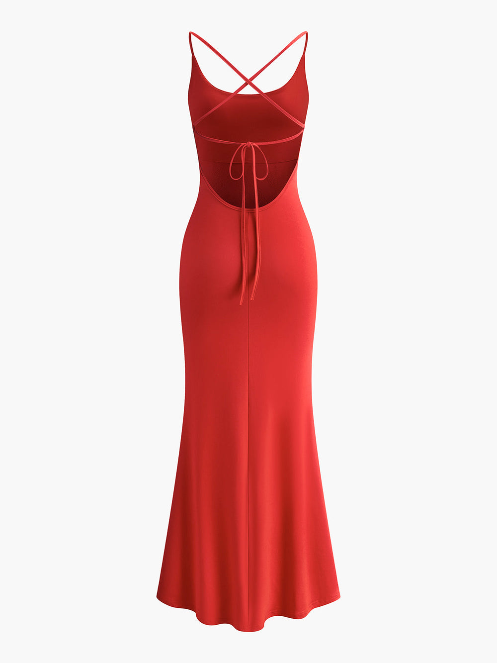 Robe sans manches nouée au dos