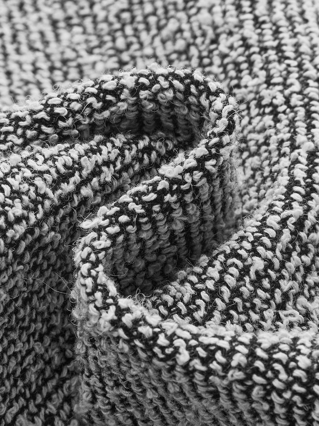 Jupe texturée en tweed avec fermeture éclair