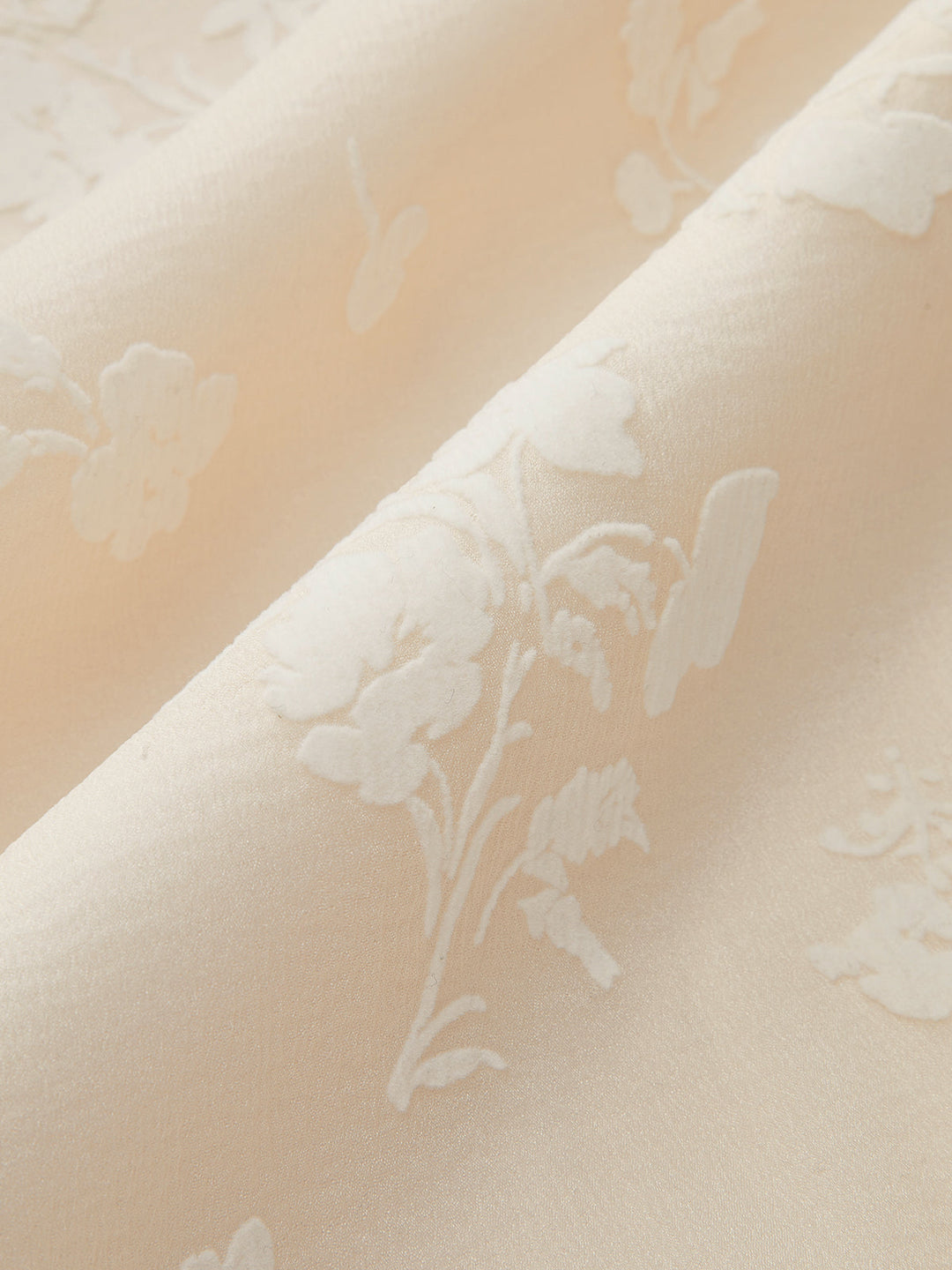 Robe Longue Jacquard Florale