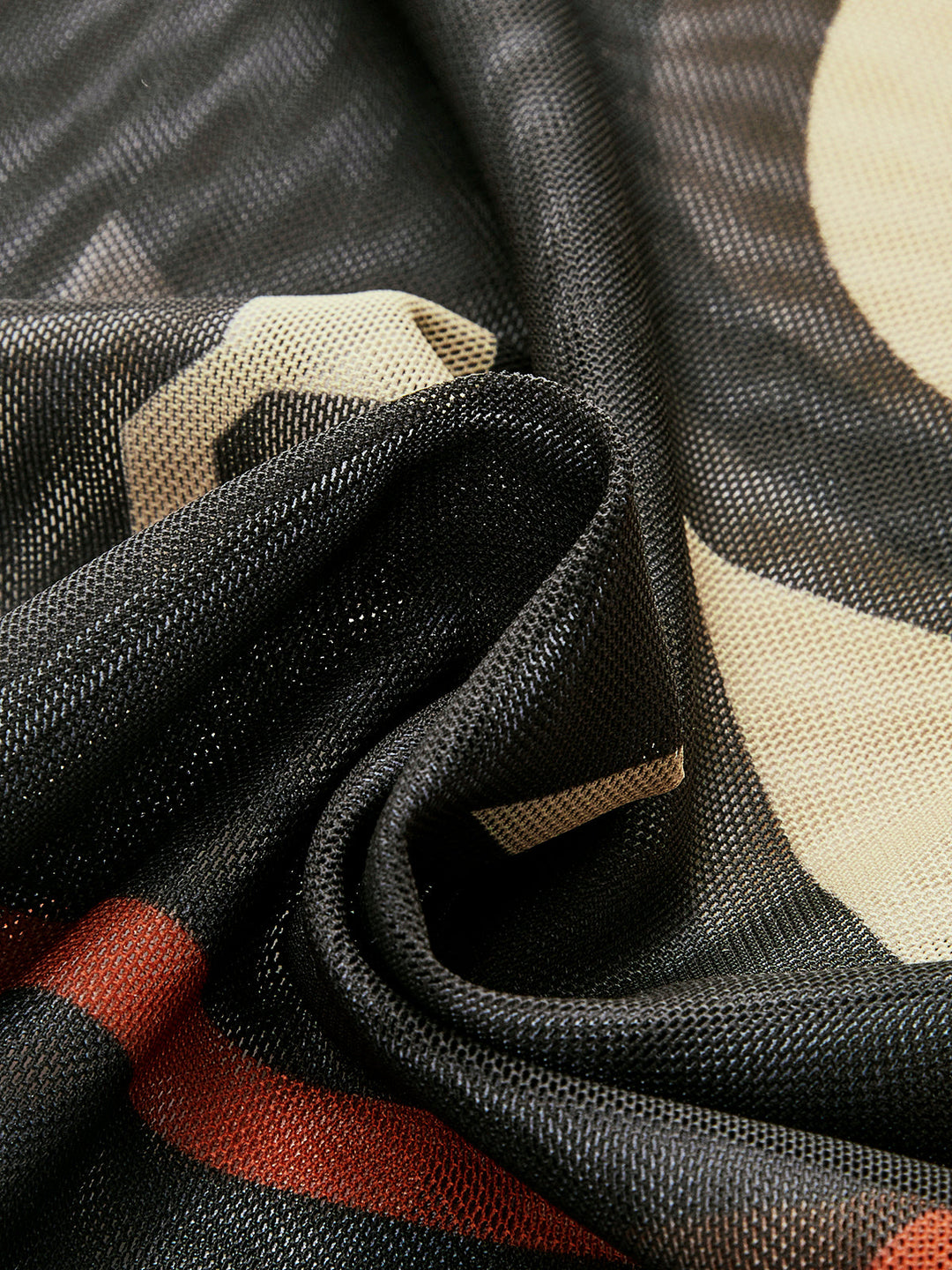 Pantalons de plage larges à imprimé transparent