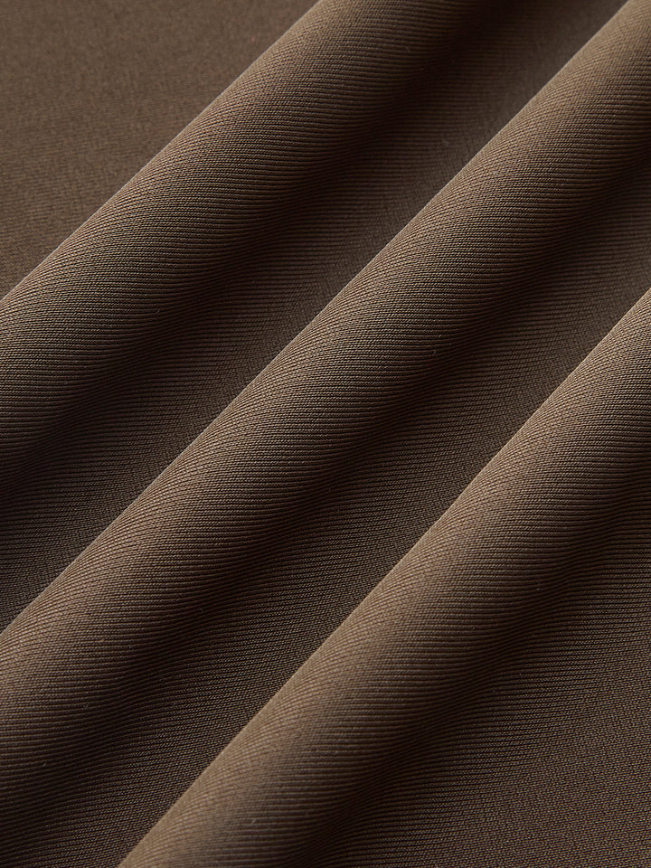 Ensemble Bikini Bandeau à Détail d'Anneau Ovale avec Jupe Drapée