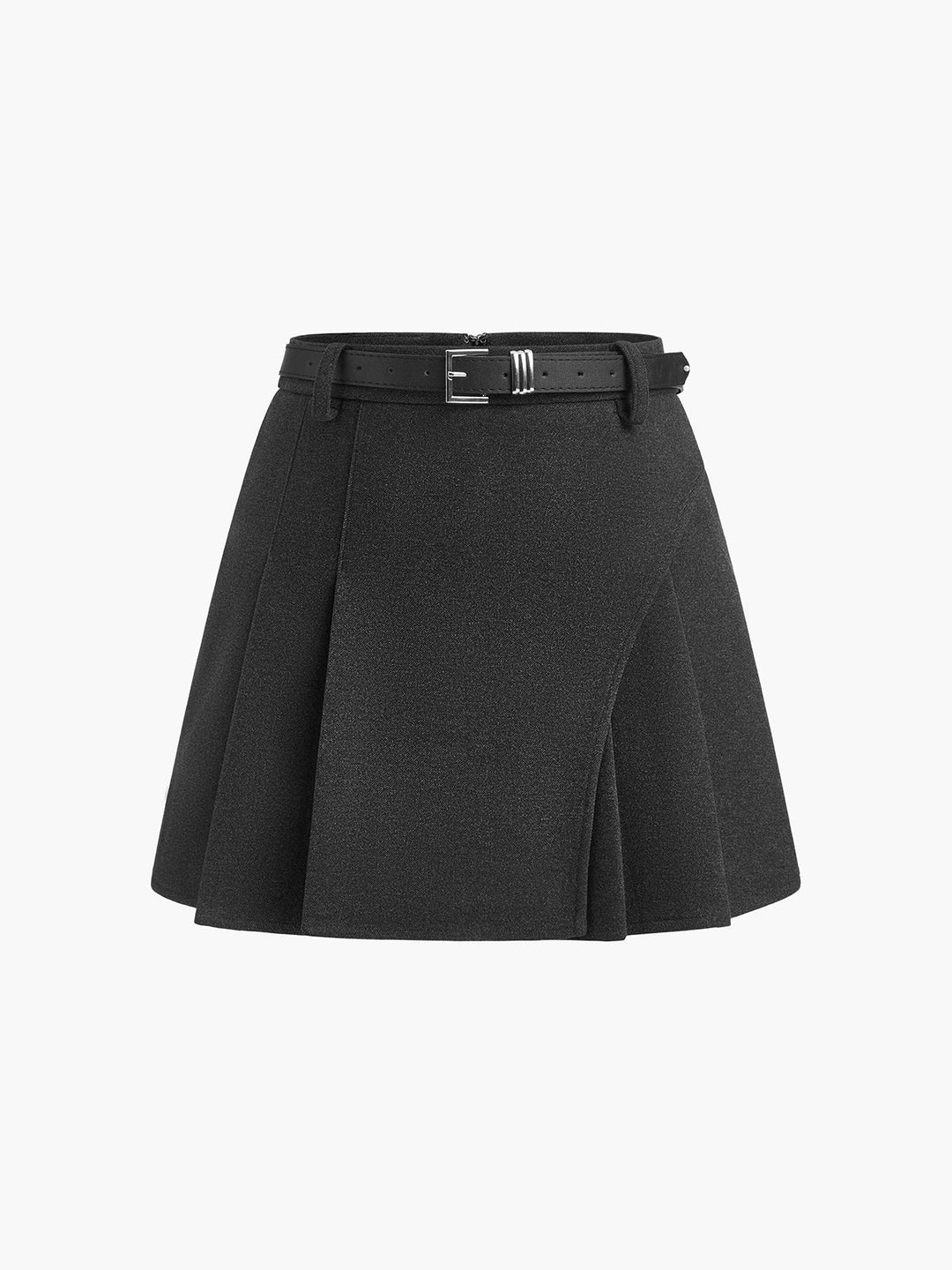 Jupe Mini Élégante à Volants et Ceinture