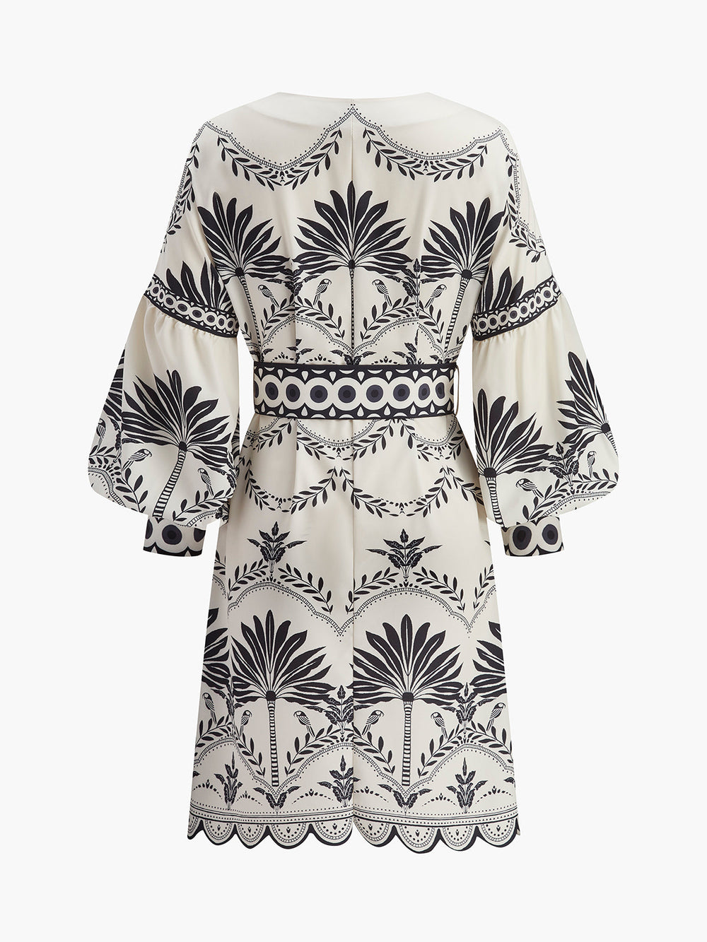 Robe Ceinture Boho Imprimée Col V
