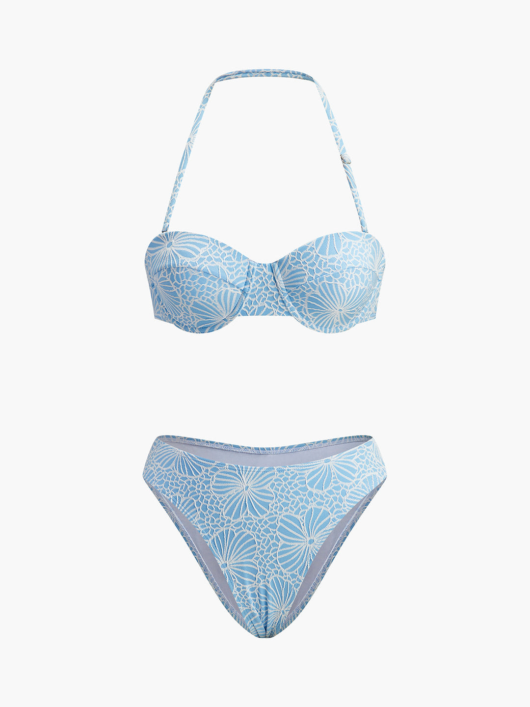 Ensemble Bikini en Dentelle à Bretelles Amovibles
