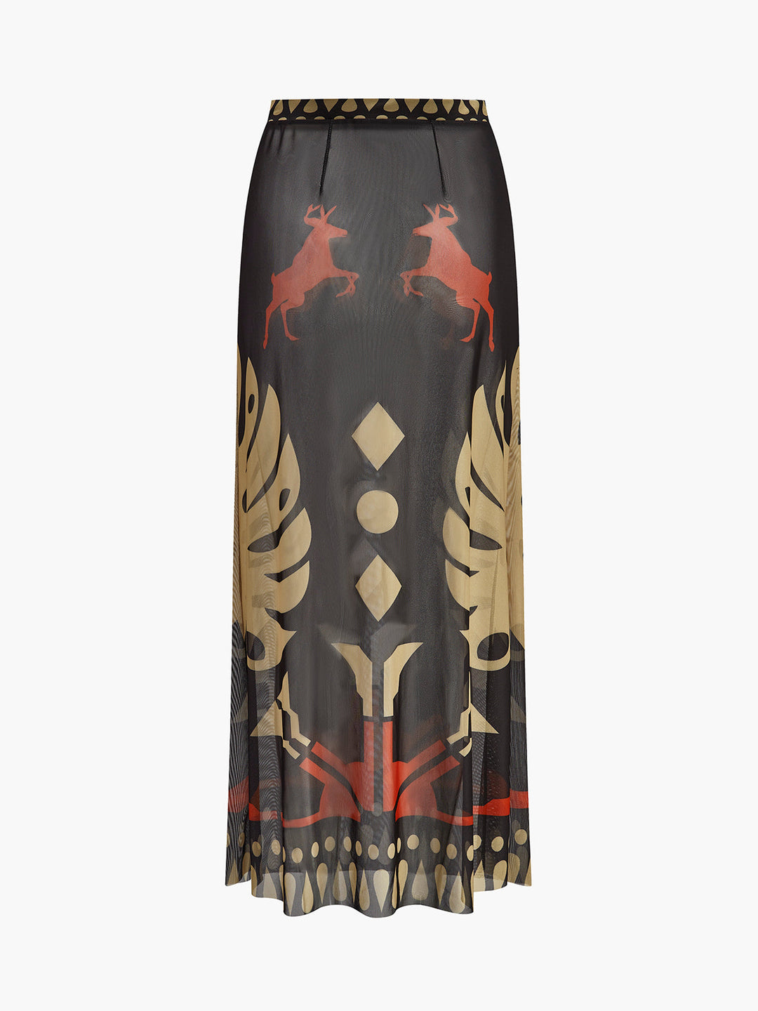 Jupe Sarong Imprimée Transparente