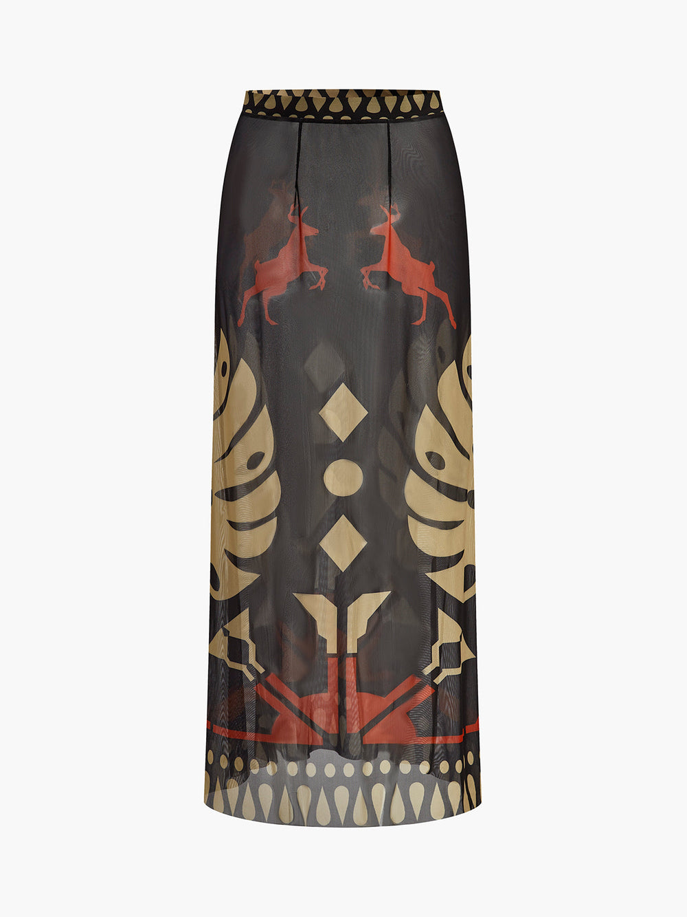 Jupe Sarong Imprimée Transparente