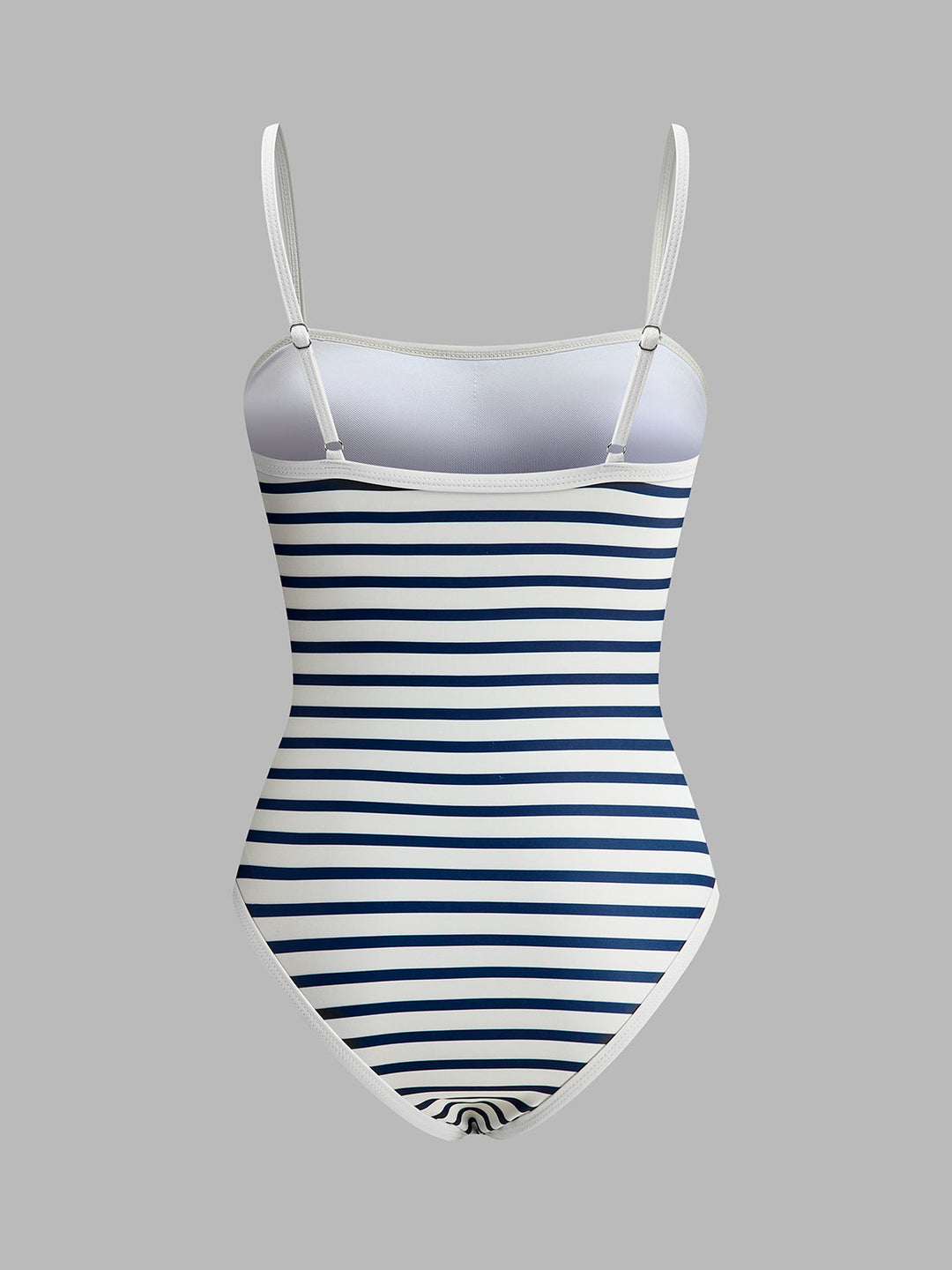 Maillot de bain une pièce à fines bretelles rayé