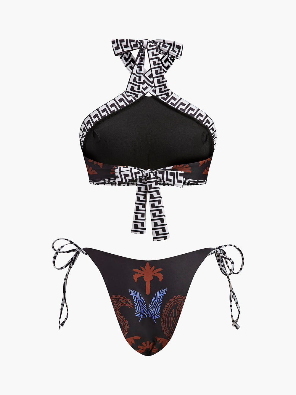 Bikini dos Nu-Pieds Imprimé Bohème