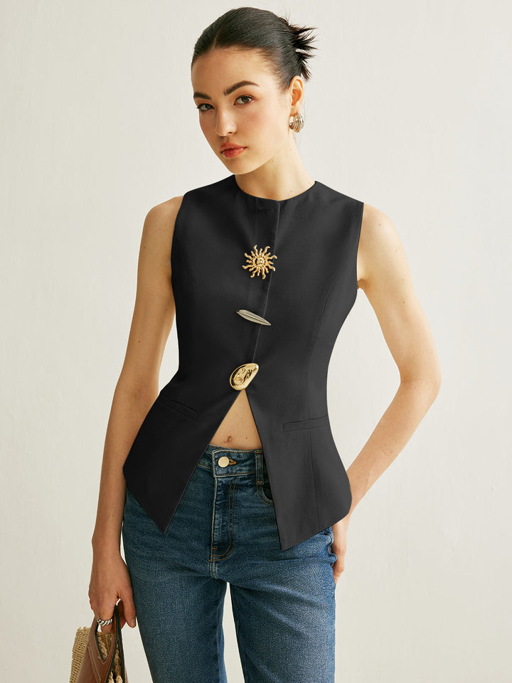 Gilet Détail Métal
