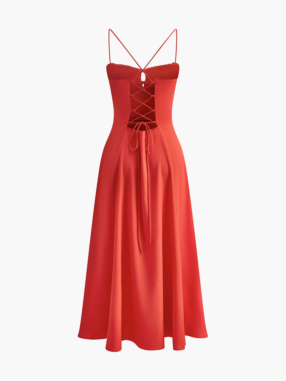 Robe à lacets et dos nu
