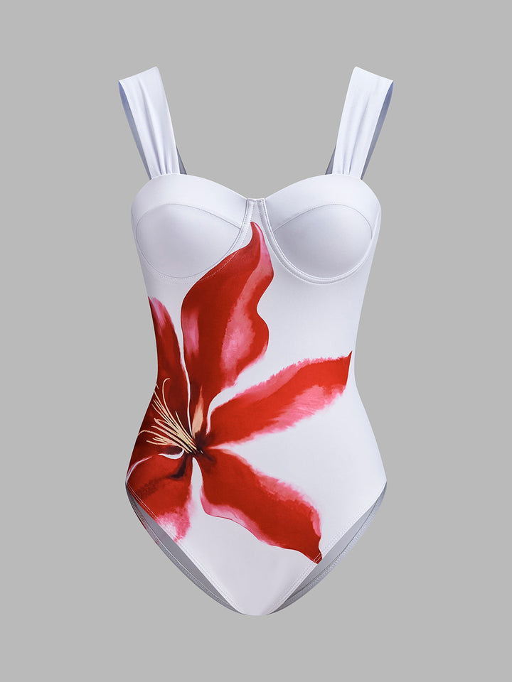 Ensemble une pièce style corset avec couverture drapée