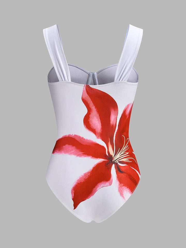 Ensemble une pièce style corset avec couverture drapée