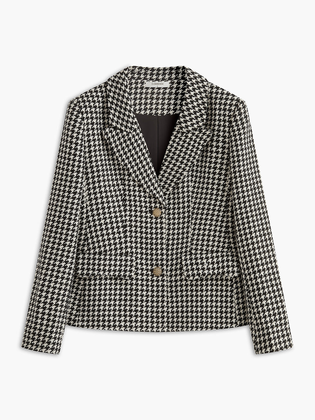 Blazer à revers à boutons rétro