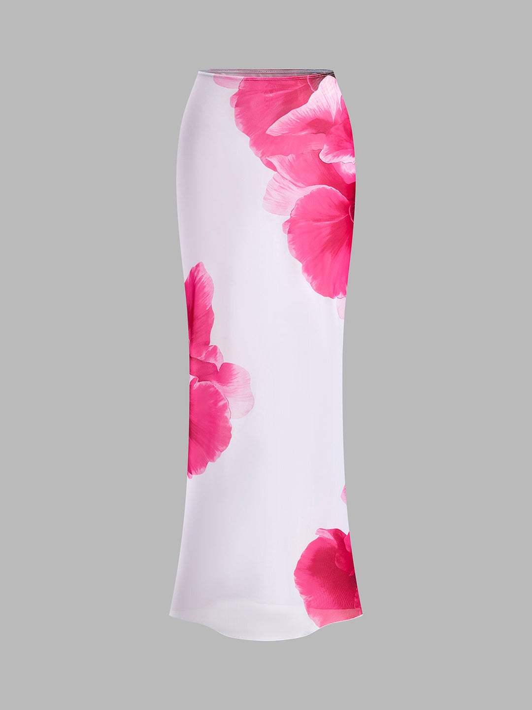 Ensemble de bikini floral avec jupe semi-transparente