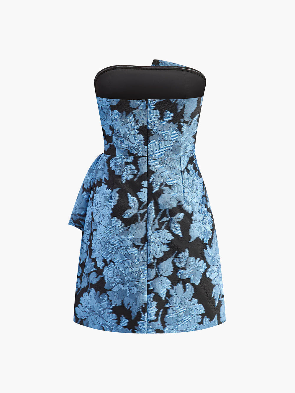 Robe Fleurie Asymétrique Sans Bretelles