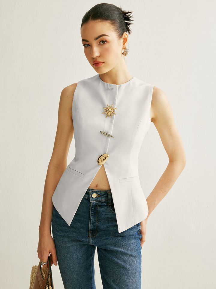 Gilet Détail Métal