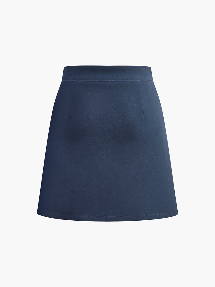 Jupe Mini Superposée Asymétrique