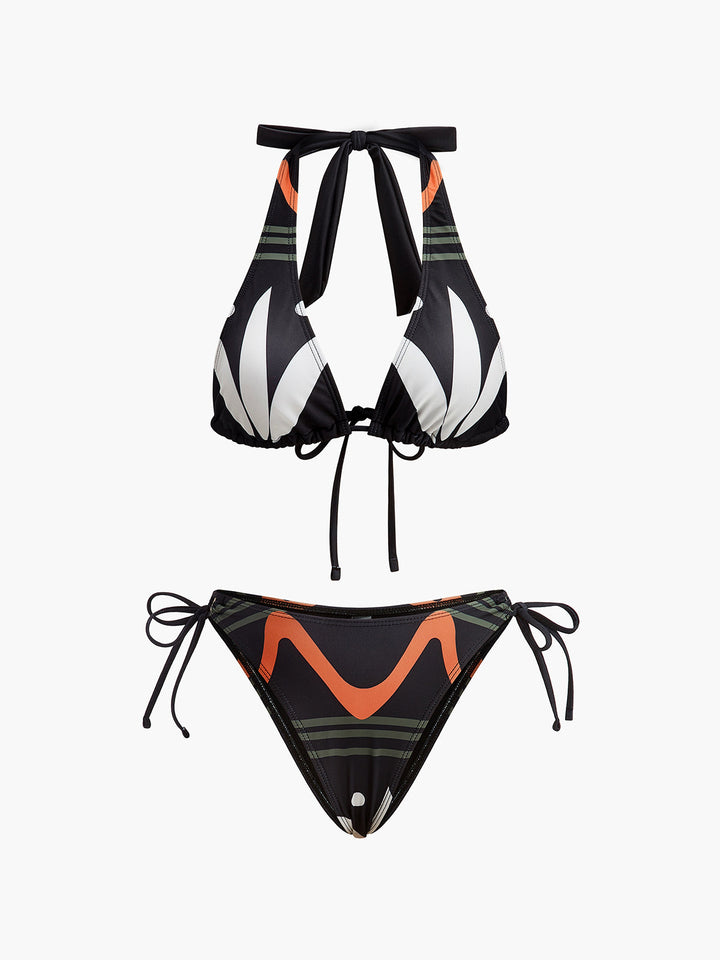 Ensemble Bikini Dos Nœud Col Carré