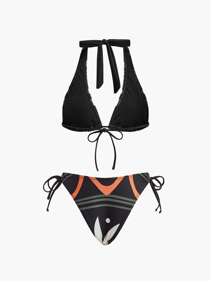 Ensemble Bikini Dos Nœud Col Carré