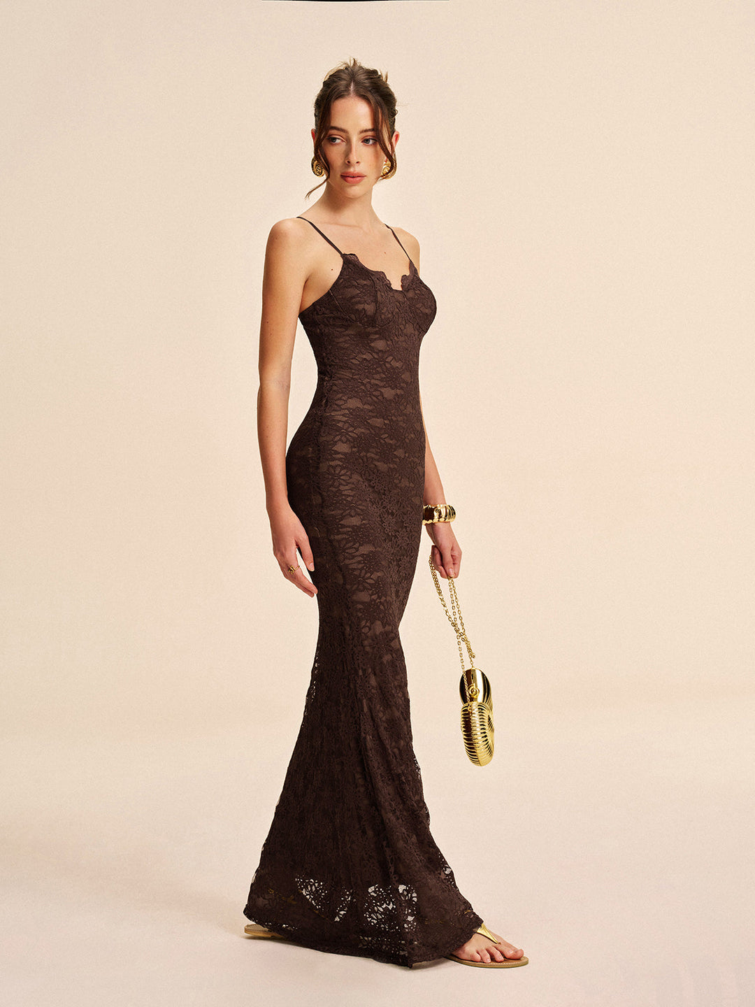 Robe Cami en Dentelle Élégante