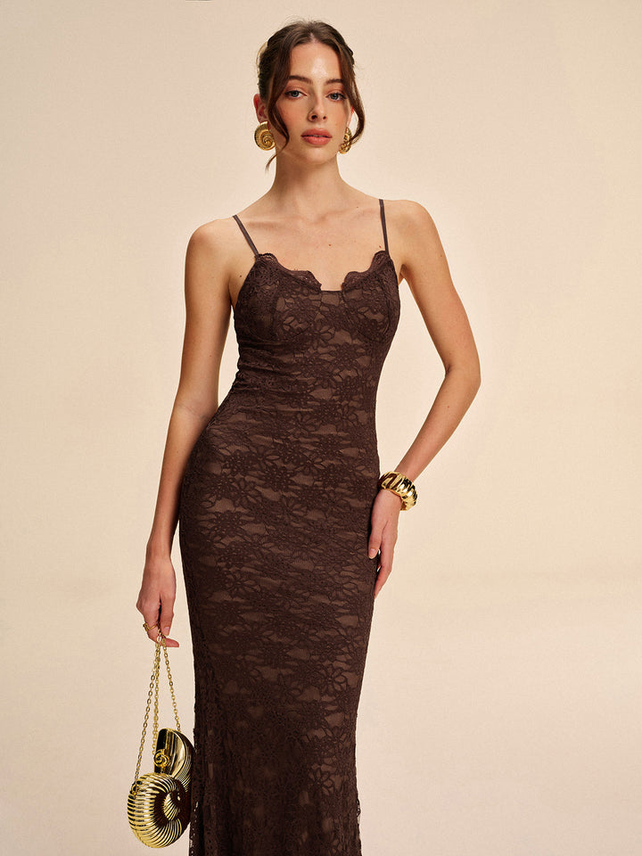 Robe Cami en Dentelle Élégante