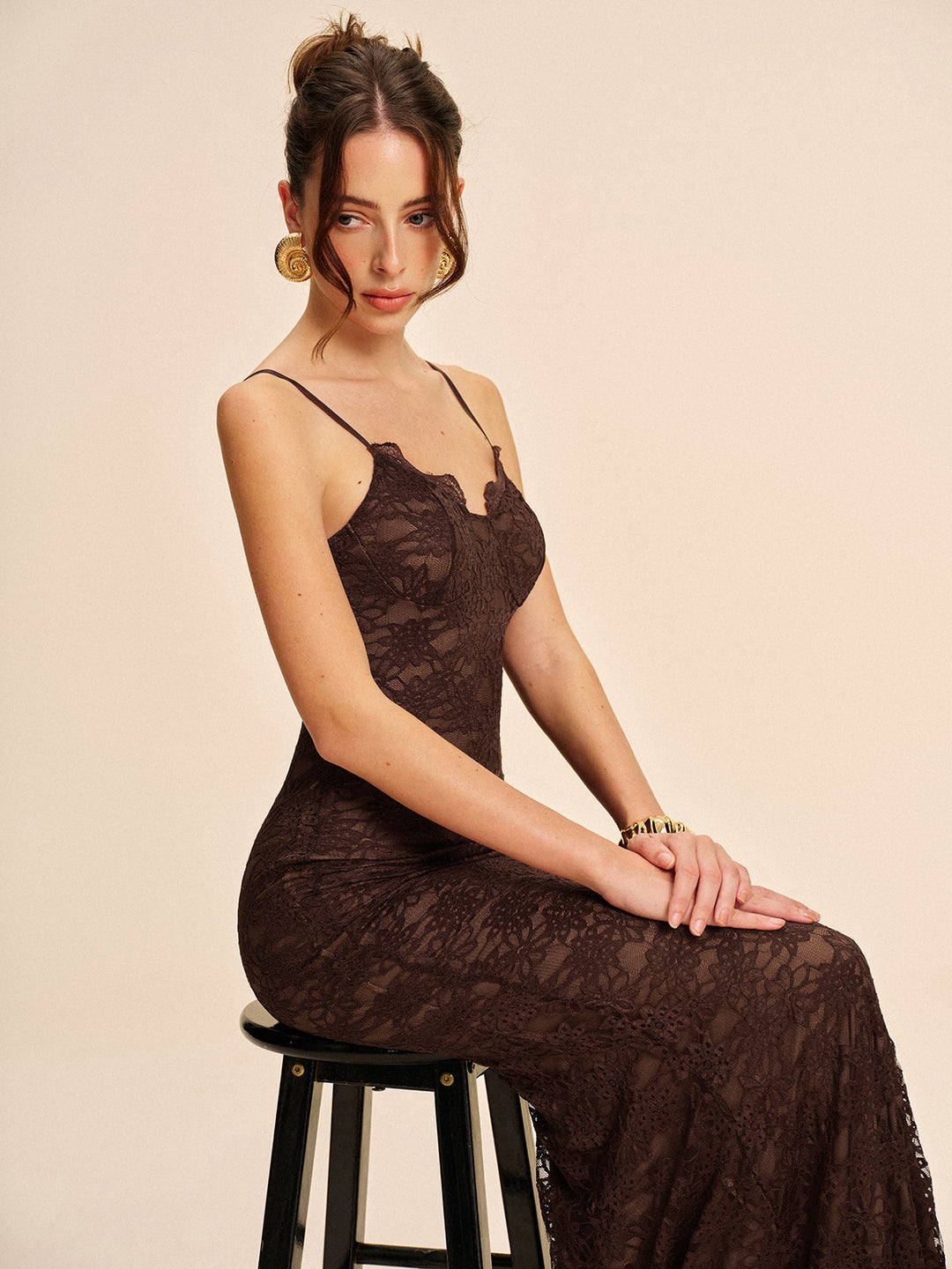 Robe Cami en Dentelle Élégante