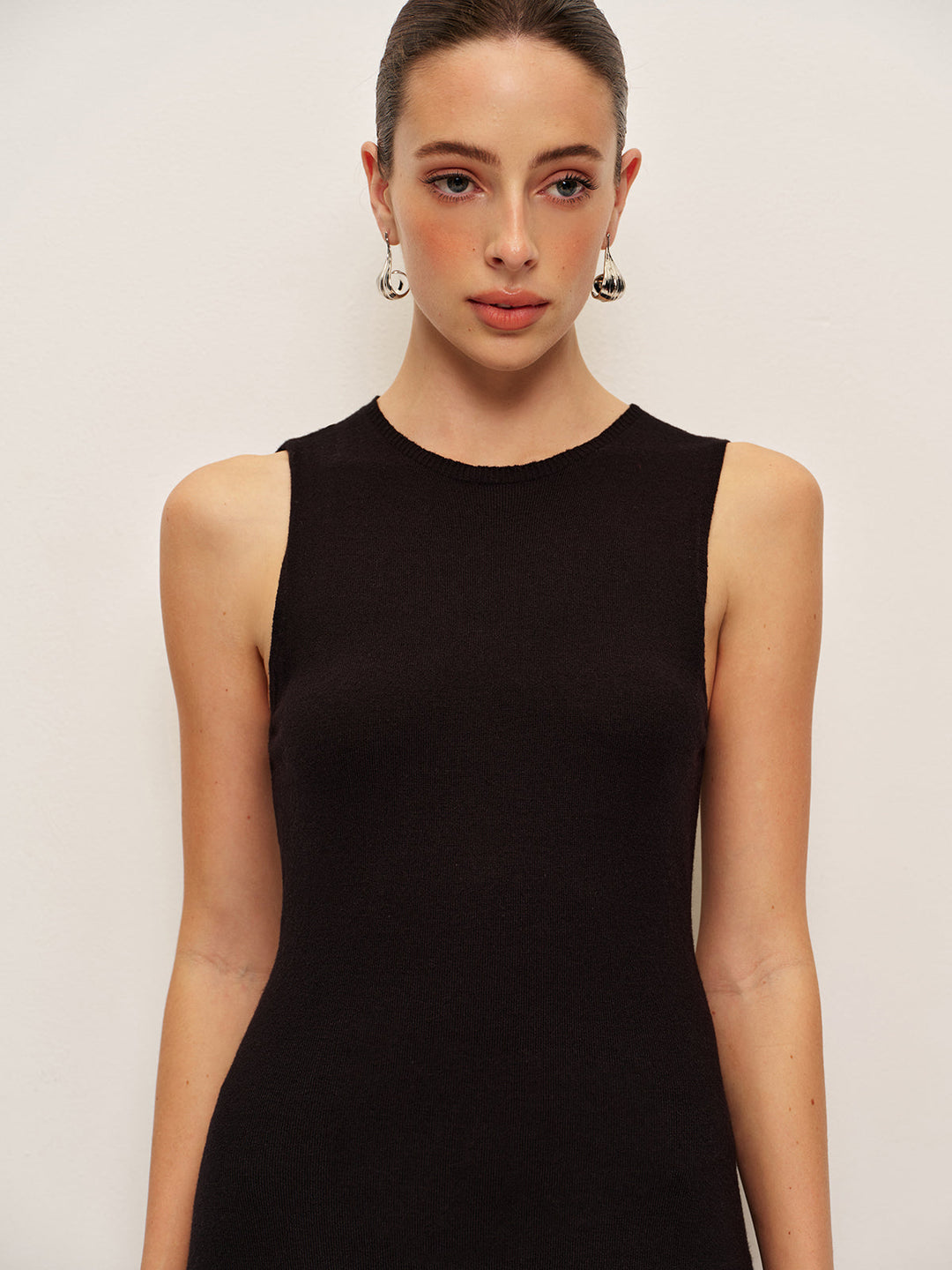 Robe sans manches à volants