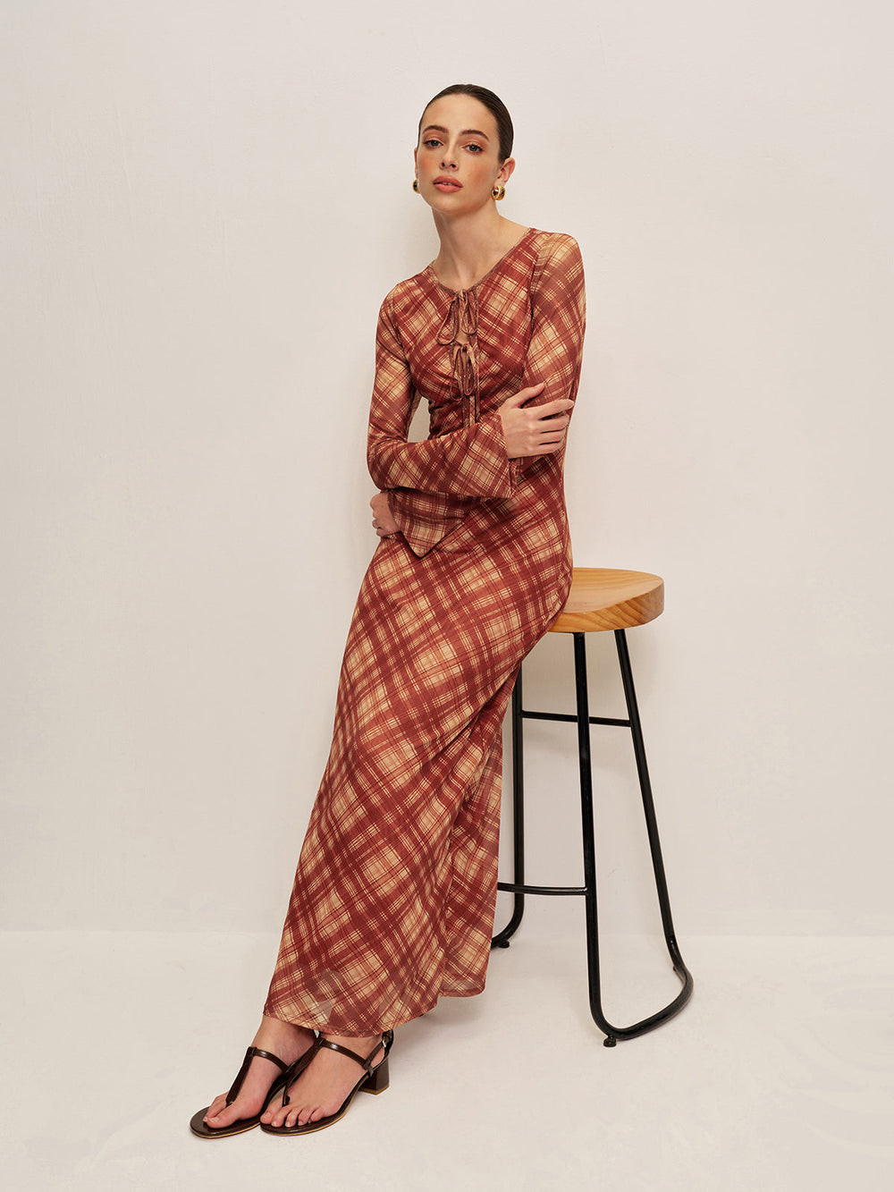 Robe Longue Robe Longue à Manches Longues