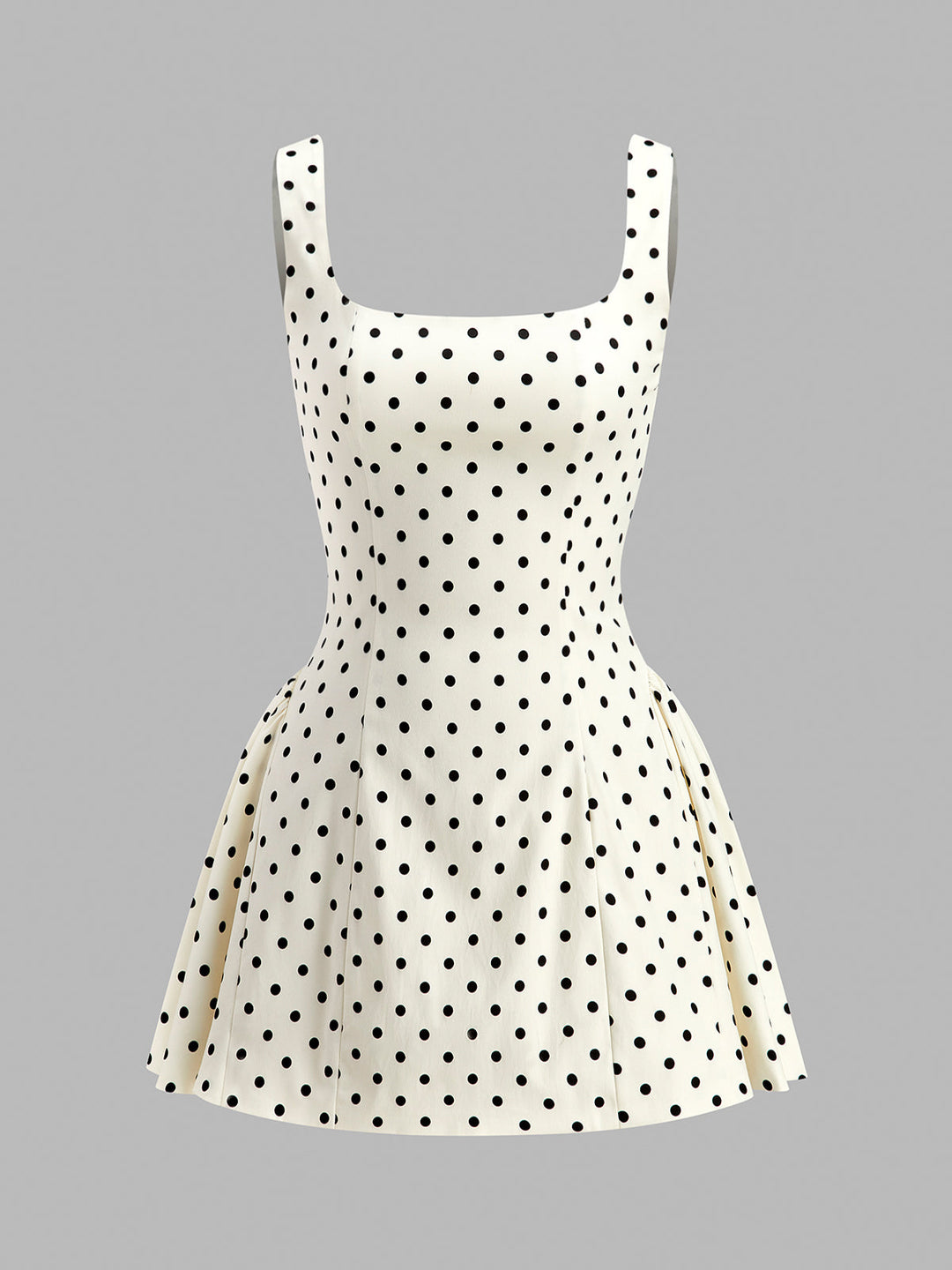 Robe à lacets dos à pois