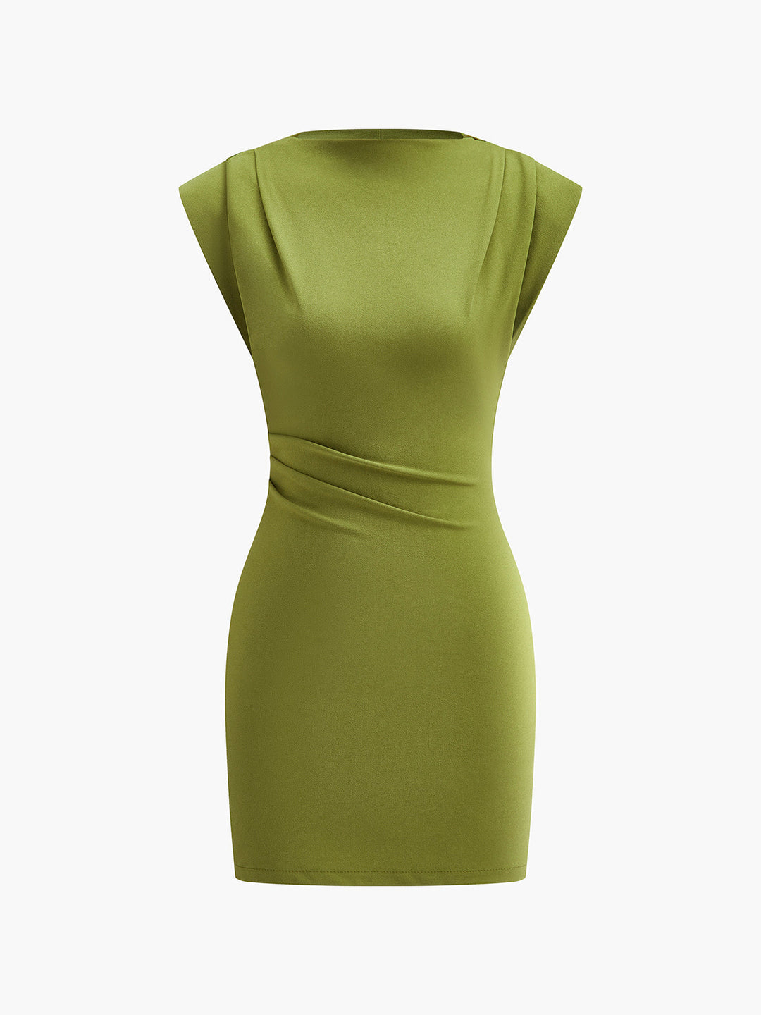 Robe Sans Manches Drapée