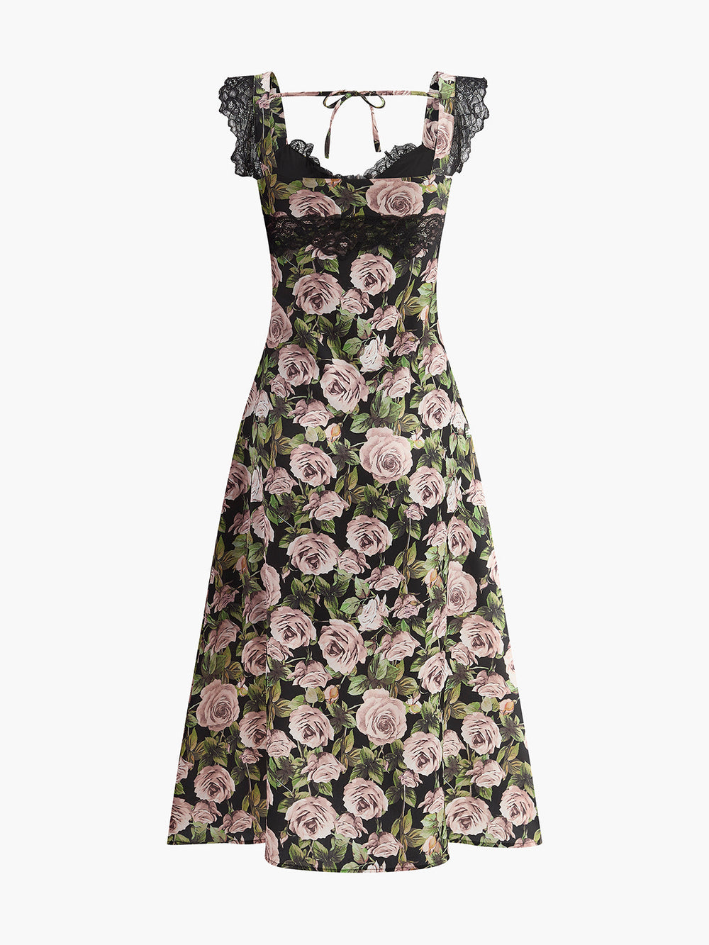 Robe à découpe florale et nœud au dos