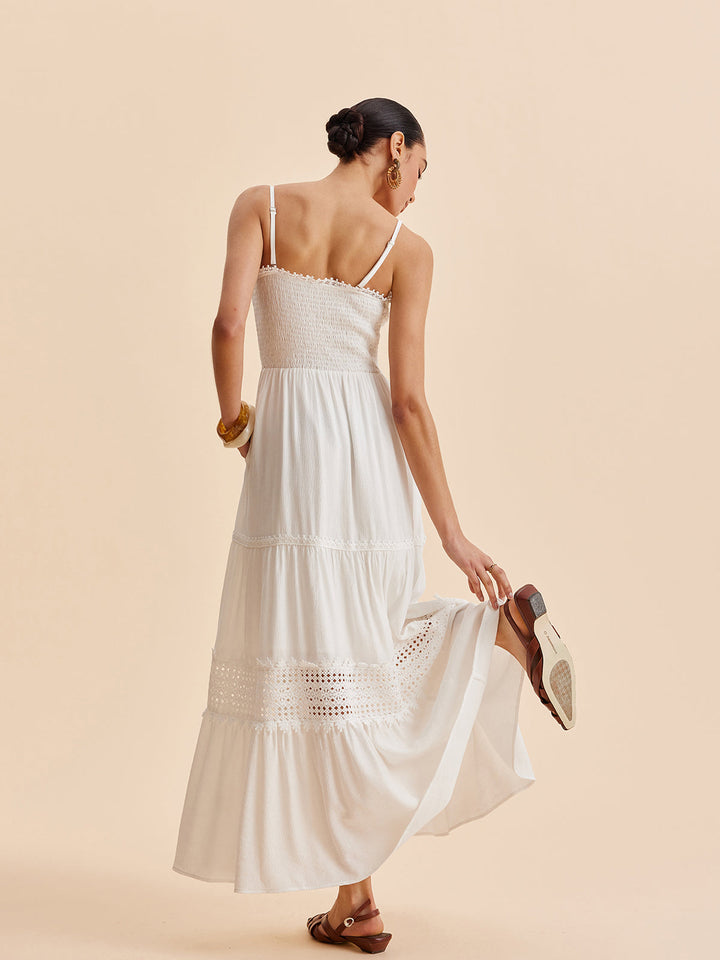 Robe Cami Smockée