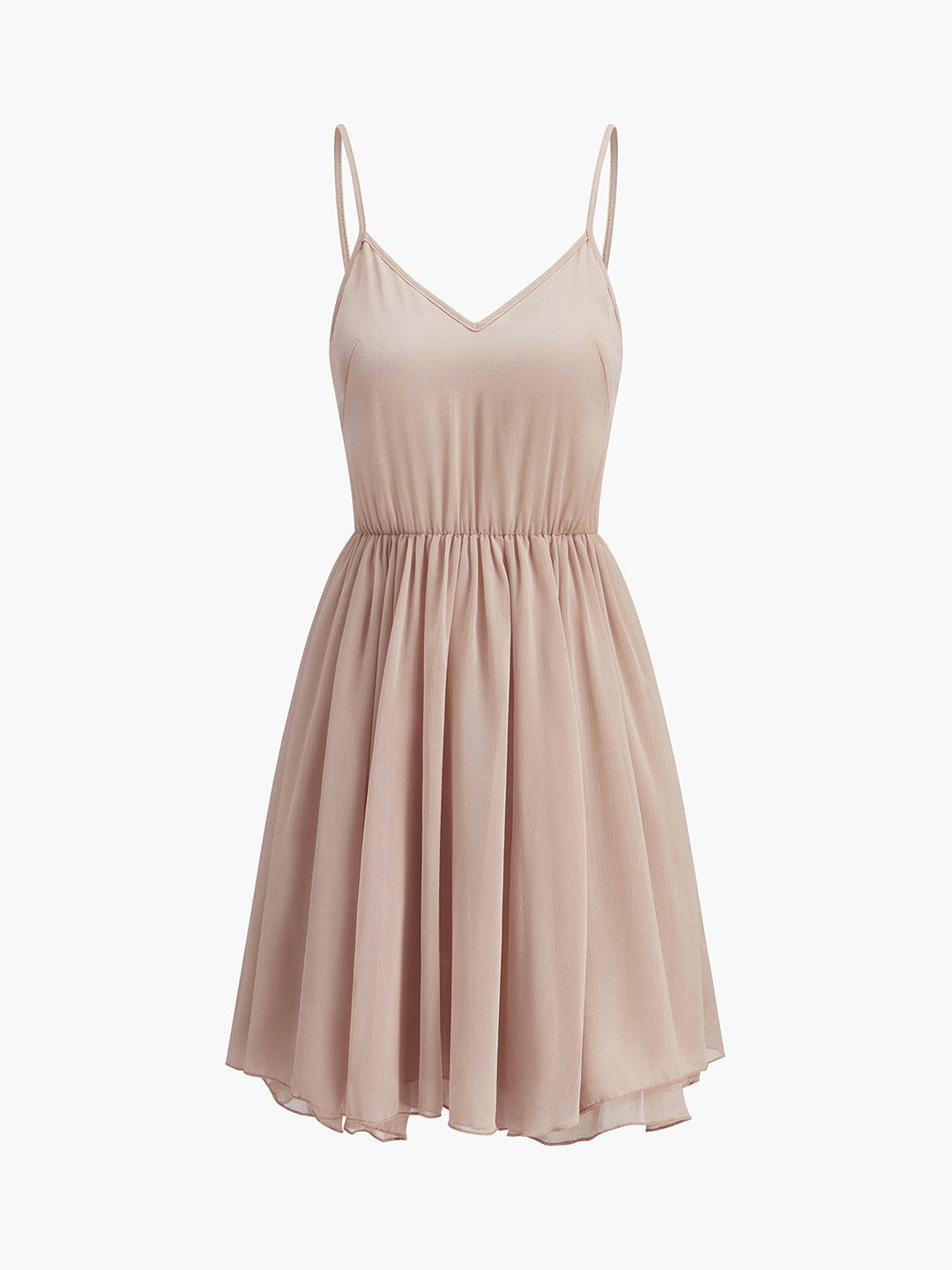 Robe mi-transparente en mousseline avec volants et cape extérieure