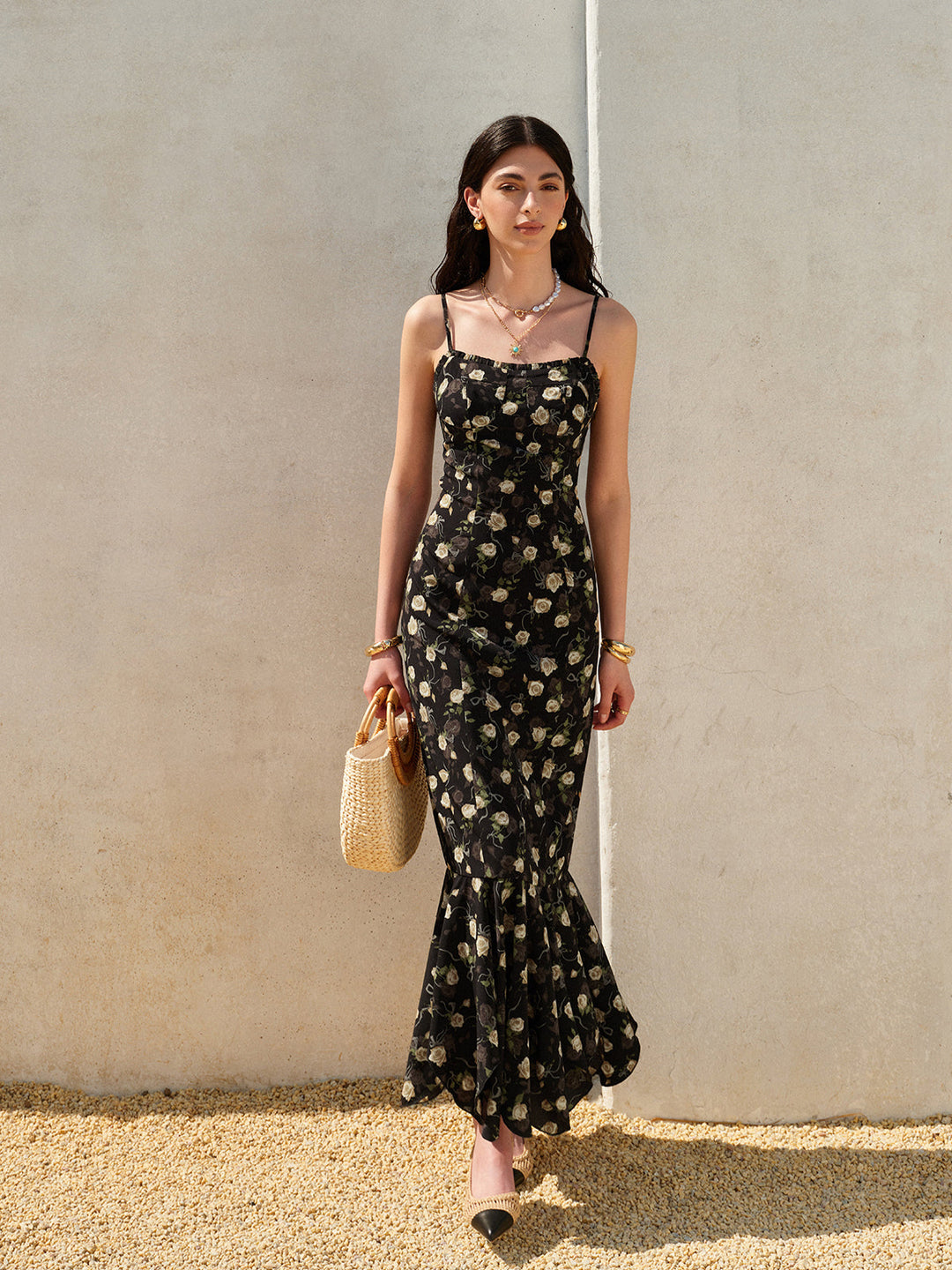 Robe à Volants Florale