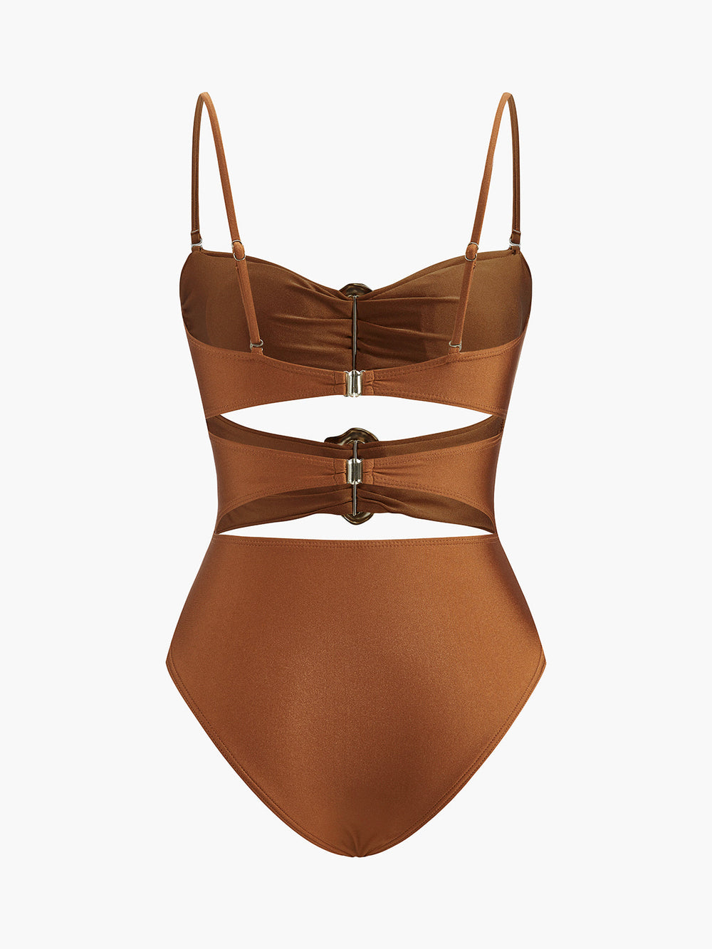 Maillot de bain une pièce à découpes en métal